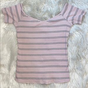 Off the shoulder shirt from Charlotte Russe